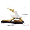 NORTHEUINS Resin Ballet Dancer Figurines for Interior Art Girl Statue Home Living Room Bedroom Entrance Display Decor Accessorie