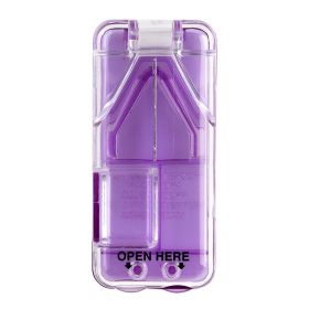 New Pill Cutter With Divide Tablet Divider (Color: Purple)