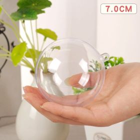 Fashion Hollow Transparent Christmas Ball (Option: 7cm Ball SLQ YQ 7)