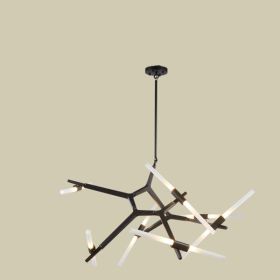 Modern Irregular Living Room Minimalist Dining Room Chandelier (Option: Black-14heads-Convention)