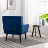 Modern Soft Velvet Material Ergonomics Accent Chair Living Room Chair Bedroom Chair Home Chair With Black Legs For Indoor Home