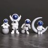 4pcs Small Creative Astronaut Ornaments; Desktop Ornaments; TV Cabinet Ornaments