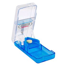 New Pill Cutter With Divide Tablet Divider (Color: Blue)