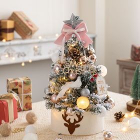 Home Fashion Flocking Christmas Decoration (Option: 45cm Snow Tree Pink)