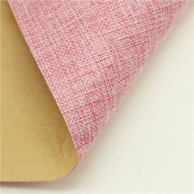 Self-adhesive Back Adhesive Linen Background Book Album Gift Box Packaging Wall Cloth Binding Counter Cloth Not Dry (Color: Pink)