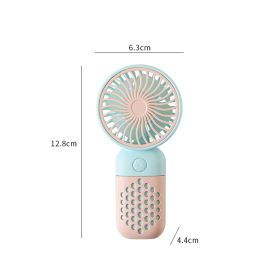 Handheld Fan Simple Mini USB Rechargeable Little Fan Portable Outdoor Student Small Electric (Option: Pink Fan)