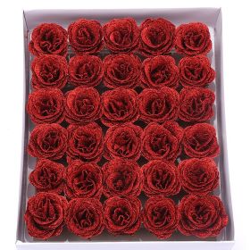 Crystal Rose Perianth Fake Bouquet Material (Option: Red 30PCs)