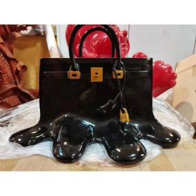 High-end Bag Resin Vase Flower Arrangement Sculpture (Option: Love Bag Black-Large Size)