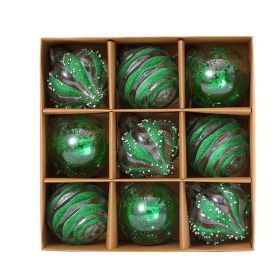 Creative Design Exquisite Christmas Ball  Christmas Decoration (Option: Green-8cm)