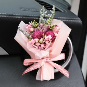 Fashion Creative Dried Flowers Decorative Car Female Motor Air Outlet Fragran (Option: Icing Sugar Lovers)