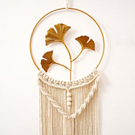 Hand-woven Tapestry Dreamcatcher Birthday Girl Room Tassel Wall Hangings Wall Hanging Artistic Gift Ins Style (Option: Lotus-24cm*75cm)