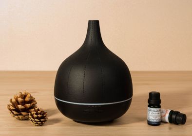 Handmade Cement Atomization Mute Humidifier Household Mini Ultrasonic Aroma Diffuser (Option: Black-European Standard)