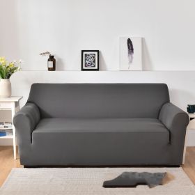 Sofa Cover All-inclusive Non-slip Sofa Slipcover Fabric Craft General (Option: Gray-Three)